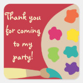 Kunstpalet Stickers - Rood (Voorkant)