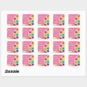 Kunstpalet Stickers - Roze (Vel)