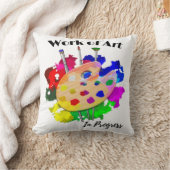 Kunstpaletpenselen in uitvoering kussen (Deken)