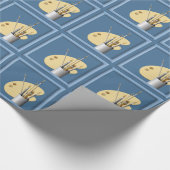 Kunstpaletpenselen met glanzende wrapppers cadeaupapier (Hoek)