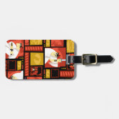 Kunstpaneelpatroon Samurai Jack & Aku Bagagelabel (Voorkant horizontaal)