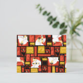 Kunstpaneelpatroon Samurai Jack & Aku Briefkaart (Staand voorkant)