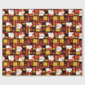 Kunstpaneelpatroon Samurai Jack & Aku Cadeaupapier (Vlak)