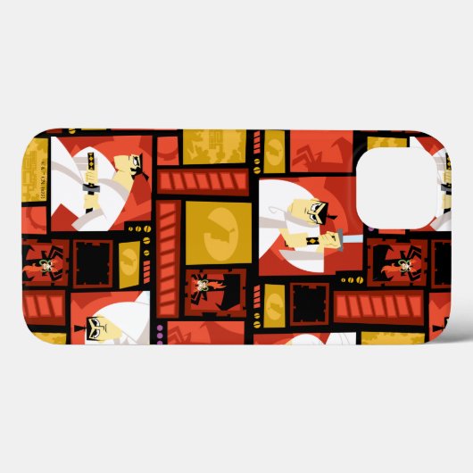 Kunstpaneelpatroon Samurai Jack & Aku Case-Mate iPhone Case (Achterkant (horizontaal))