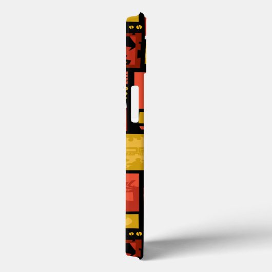 Kunstpaneelpatroon Samurai Jack & Aku Case-Mate iPhone Case (Achterkant / Rechts)