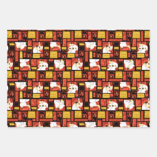 Kunstpaneelpatroon Samurai Jack & Aku Inpakpapier Vel (Voorkant 3)