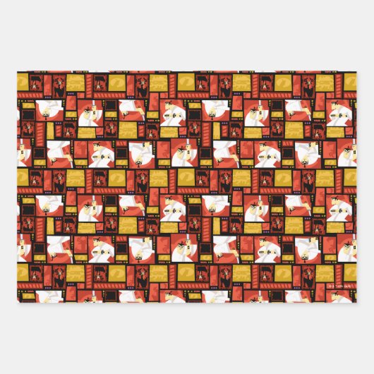 Kunstpaneelpatroon Samurai Jack & Aku Inpakpapier Vel (Voorkant)