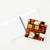 Kunstpaneelpatroon Samurai Jack & Aku Notitieboek (Binnen)