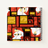 Kunstpaneelpatroon Samurai Jack & Aku Notitieboek (Achterkant)