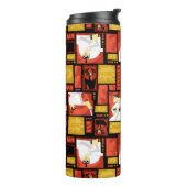 Kunstpaneelpatroon Samurai Jack & Aku Thermosbeker (Gedraaid links)