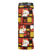 Kunstpaneelpatroon Samurai Jack & Aku Thermosbeker (Achterkant)