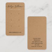 Kunstpapier met meerdere tapijten, Kaart Visitekaartje (Voorkant / Achterkant)