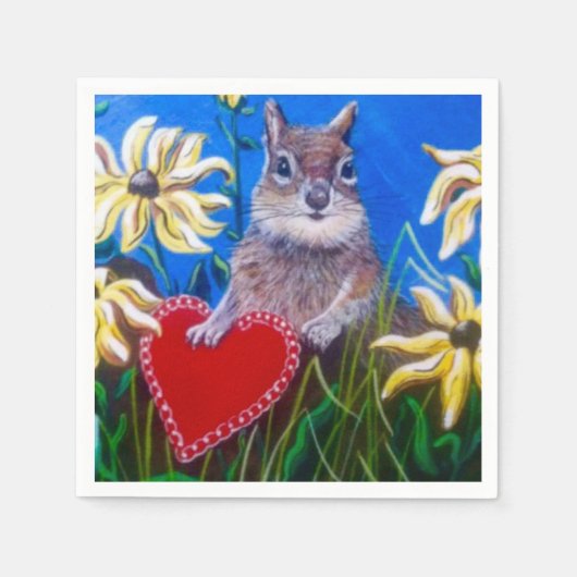 Kunstpapier napins vangen servetten (Voorkant)