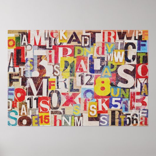 Kunstpapier voor Collage Poster of ontkoppelpapier (Voorkant)