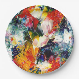 Kunstpapier voor thuisdag Borden Papieren Bordje