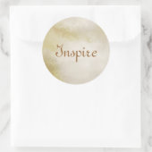 kunstpapiertextuur voor achtergrond ronde sticker (Tas)