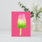 Kunstpaprika's van frambozen met pop briefkaart (Staand voorkant)