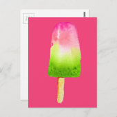 Kunstpaprika's van frambozen met pop briefkaart (Voorkant / Achterkant)