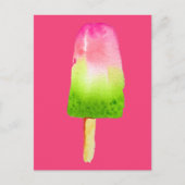 Kunstpaprika's van frambozen met pop briefkaart (Voorkant)