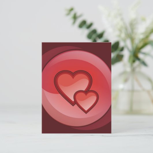 Kunstparelen Briefkaart (Staand voorkant)