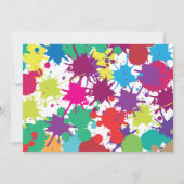 Kunstpartij die het Palet van de Verf van de Dagen Kaart (Achterkant)