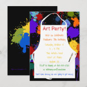 Kunstpartij snijverf kaart (Voorkant / Achterkant)