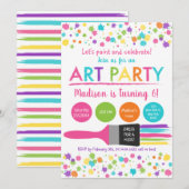 Kunstpartij voor regenboog kaart (Voorkant / Achterkant)