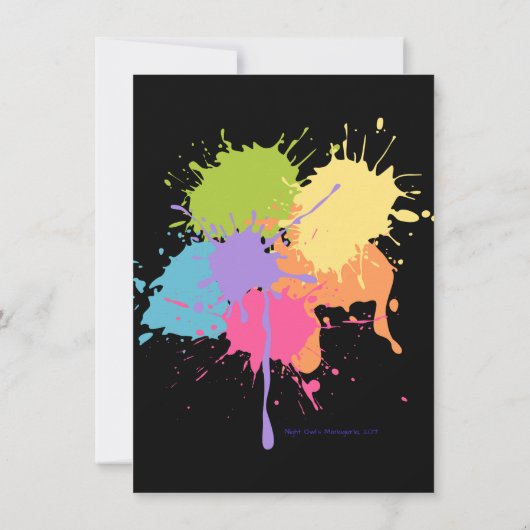 Kunstpasta's Kaart (Achterkant)