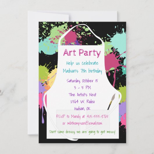 Kunstpasta's Kaart (Voorkant)