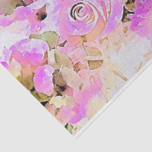 Kunstpasteien Waterverf Floral Spring Bouquet Tissuepapier (Detail)