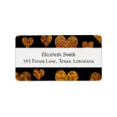 Kunstpatronen, goudharten, litterharten etiket (Voorkant)