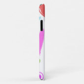 Kunstpatronen, kleurrijke harten, Jouw naam Case-Mate iPhone Case (Achterkant/rechts)