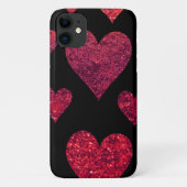 Kunstpatronen, rode harten, strooiselharten Case-Mate iPhone case (Achterkant)