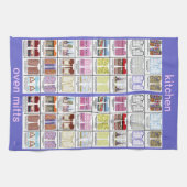 Kunstpatronen van Oven mitt op keukenhanddoek door (Horizontaal)