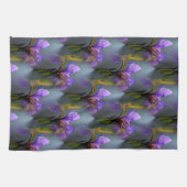 Kunstpatroon blauwe vlag Iris-bloem Natuur Theedoek (Horizontaal)