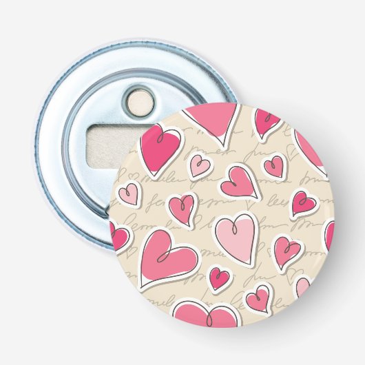 Kunstpatroon Button Flesopener (Voorkant)