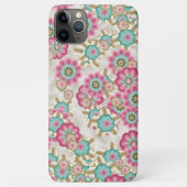 Kunstpatroon Chic Abstract Japanse Flowers Case-Mate iPhone Case (Achterkant)