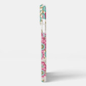 Kunstpatroon Chic Abstract Japanse Flowers iPhone Hoesje (Linkerkant)