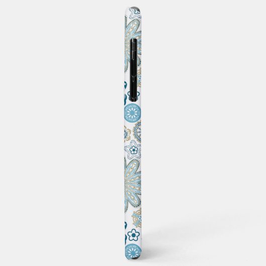 Kunstpatroon Elegant Winter Blue Fantasy Mandala Case-Mate iPhone Case (Achterkant/links)