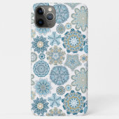 Kunstpatroon Elegant Winter Blue Fantasy Mandala Case-Mate iPhone Case (Achterkant)
