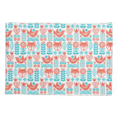 Kunstpatroon Finse vos- en vogelfolk Kussensloop (Achterkant-Links)