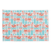 Kunstpatroon Finse vos- en vogelfolk Kussensloop (Achterkant-Rechts)