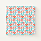 Kunstpatroon Finse vos- en vogelfolk Notitieboek (Achterkant)