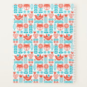 Kunstpatroon Finse vos- en vogelfolk Planner (Achterkant)