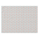 Kunstpatroon Finse vos- en vogelfolk Tafelkleed (Voorkant (Horizontaal))