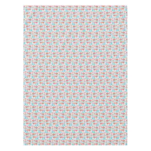 Kunstpatroon Finse vos- en vogelfolk Tafelkleed (Voorkant)