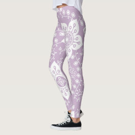 Kunstpatroon funky Retro Cool Modern Flowers Leggings