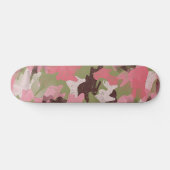 Kunstpatroon Hip Fun Militair Groen Roze Camouflag Persoonlijk Skateboard (Horizontaal)