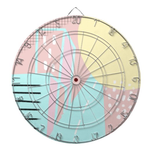Kunstpatroon in Organic City Street Dartbord (Voorkant)