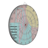 Kunstpatroon in Organic City Street Dartbord (Voorkant Links)